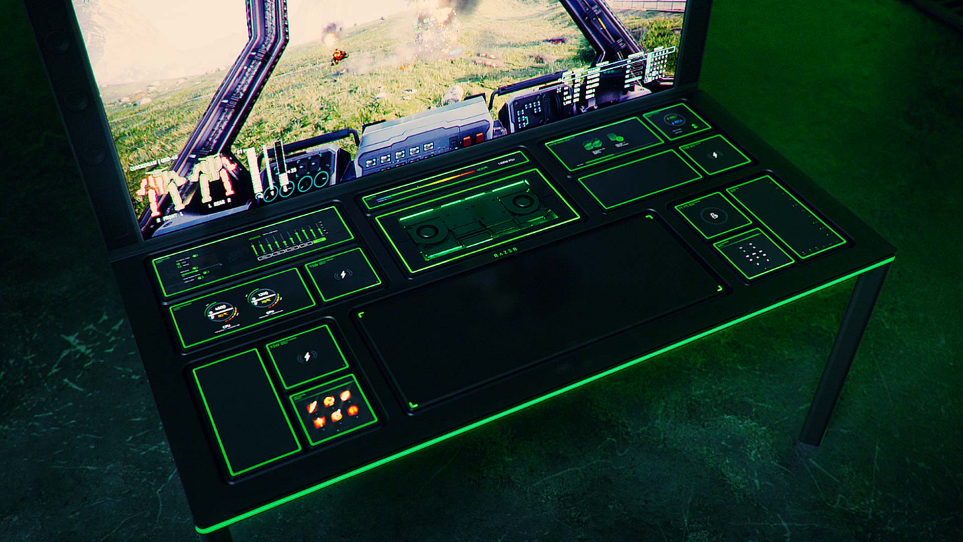 Razer Project Sophia is a configurable gaming desk and PC from the future