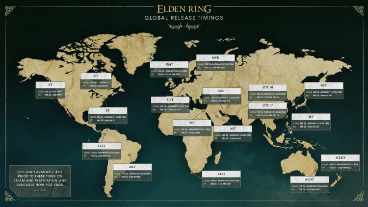 Elden Ring Pc Release Times Trailer Spoilers World Map