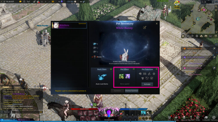 Lost Ark Crystalline Aura Pet Efectos y funciones