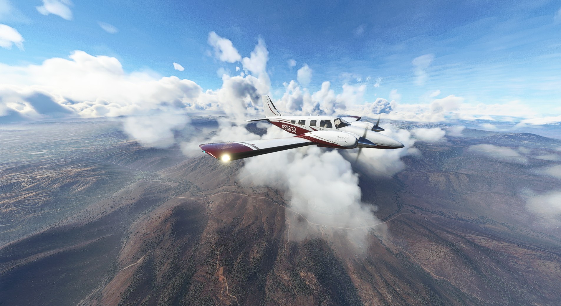 Microsoft Flight Simulator Pc Carenado Piper Senaca V En Socal