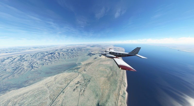 Microsoft Flight Simulator Pc Just Flight Piper Seneca V Over Socal
