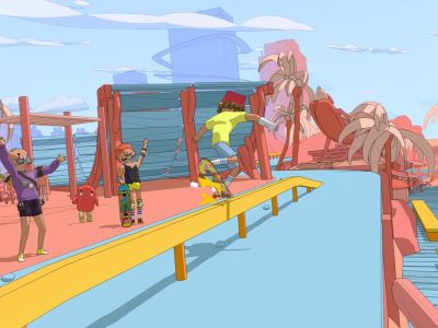 OlliOlli World Danny Trejo grinding