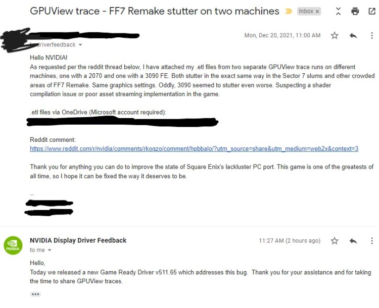 FInal Fantasy VII Remake stuttering