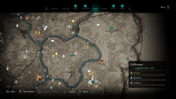 Assassin's Creed Valhalla Dawn Of Ragnarok Svartalfheim World Map Fast Travel Points Of Interest Opals 1b