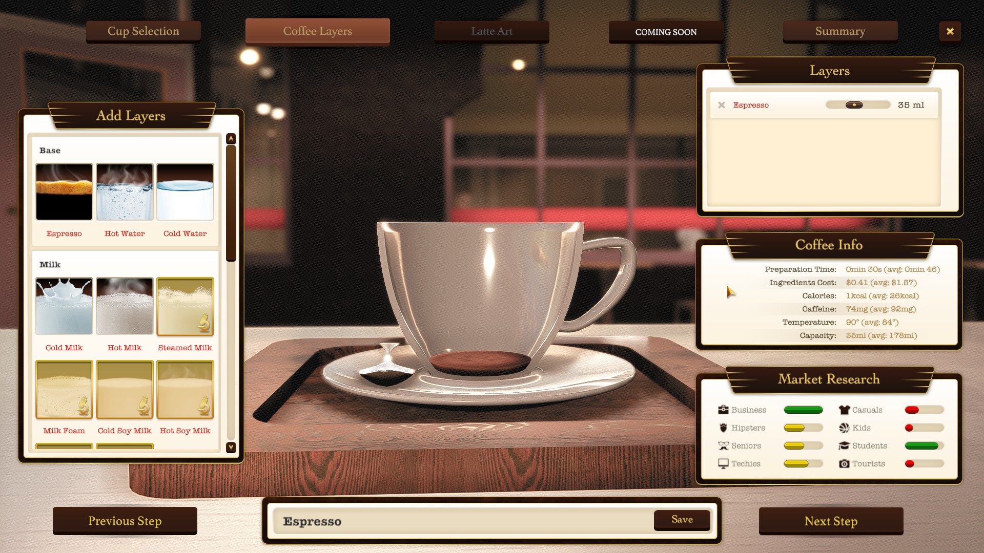 Steam Next Fest Demostraciones Espresso Tycoon Coffee Maker