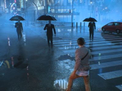 Ghostwire Tokyo DLC sequel street umbrellas