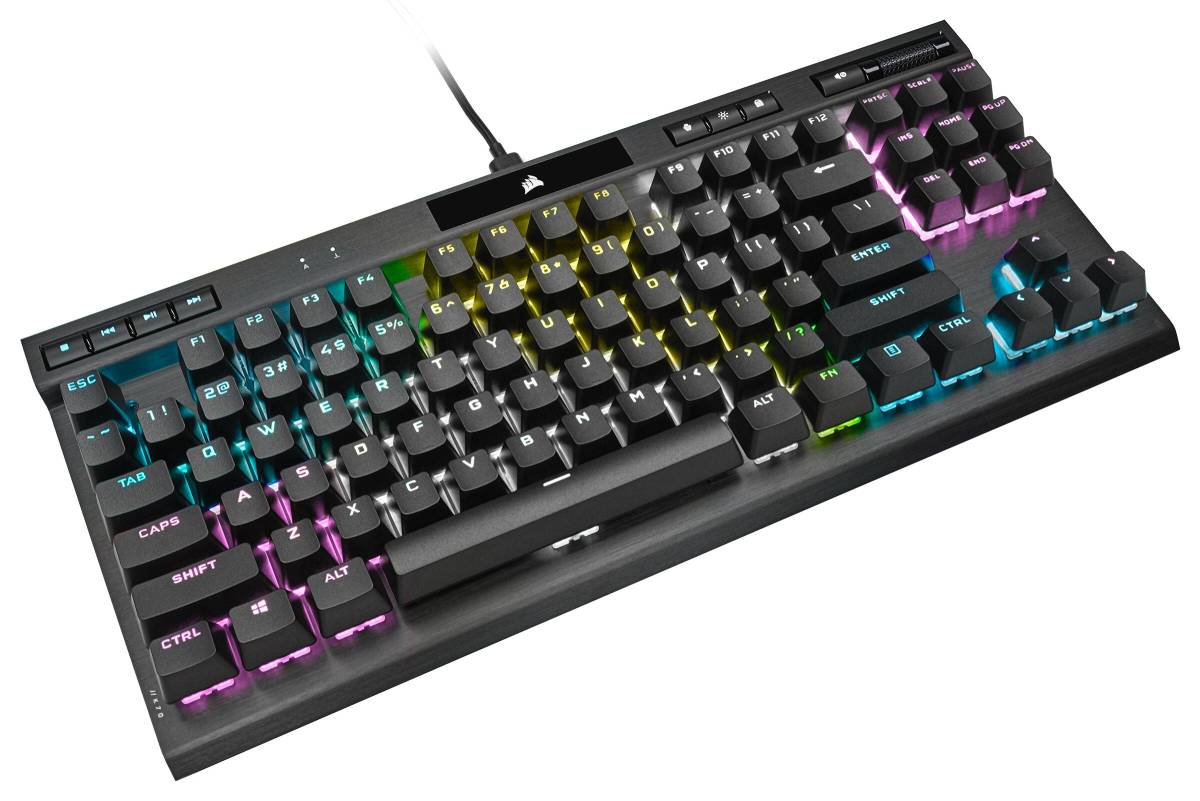 corsair K70 Rgb Tkl optical switches mechanical gaming keyboard review