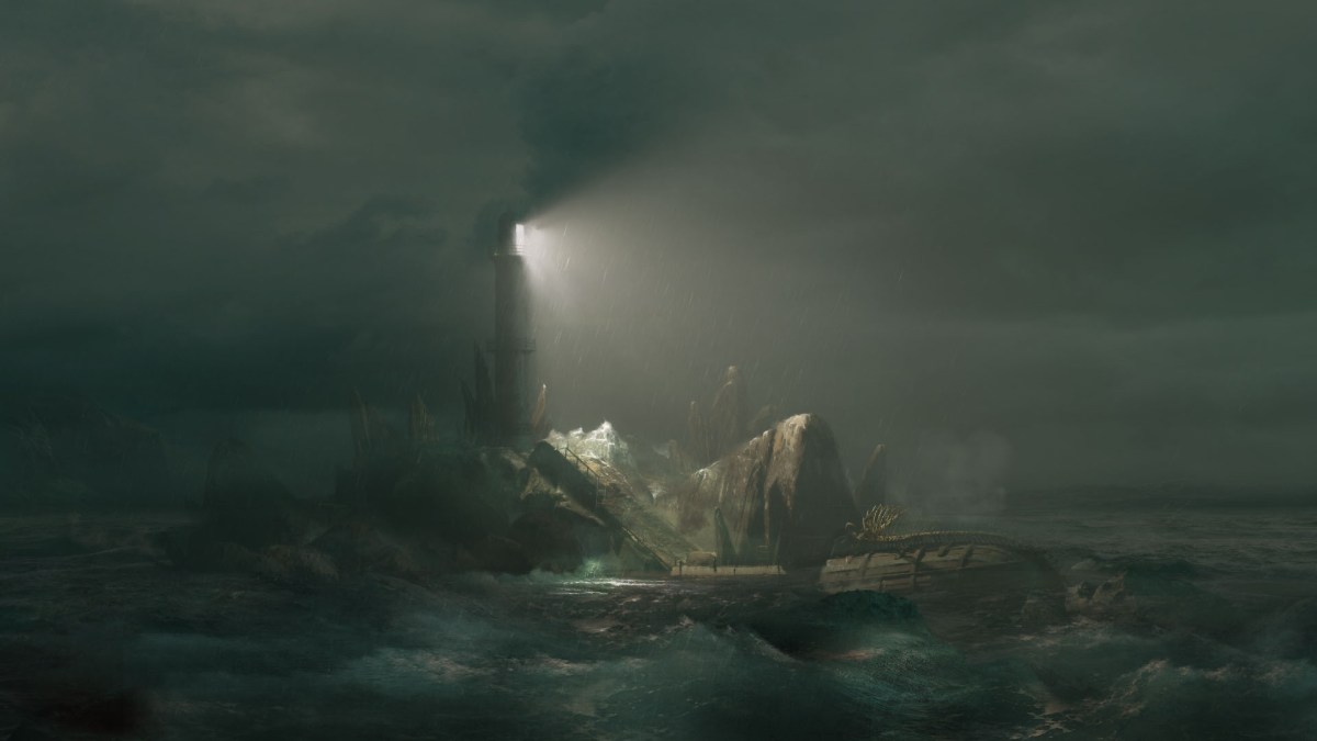 Frogwares game concept art lighthouse