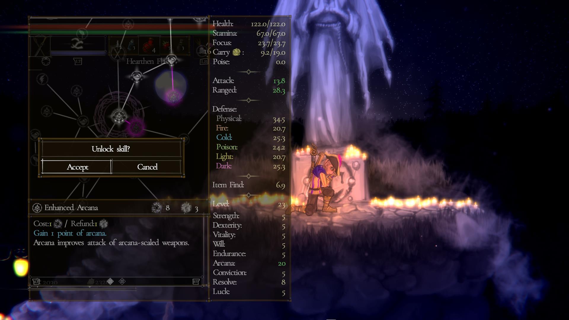 Salt and Sacrifice Leveling guide — XP, skill points, and respecs