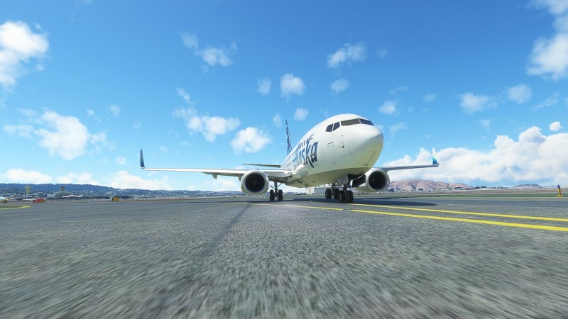 Microsoft Flight Simulator Pc B737 Alaska Taxi