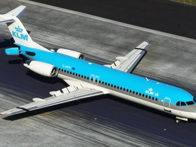 Microsoft Flight Simulator Pc Fokker 100 Exterior Just Flight