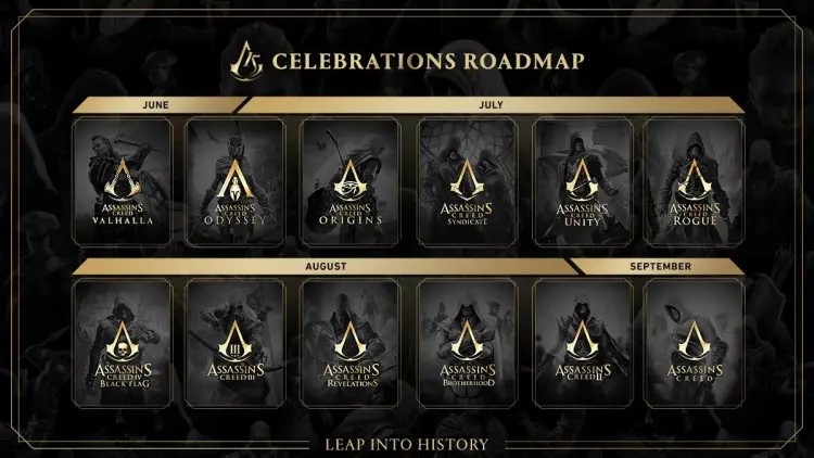 assassin's creed free content Summer Roadmap