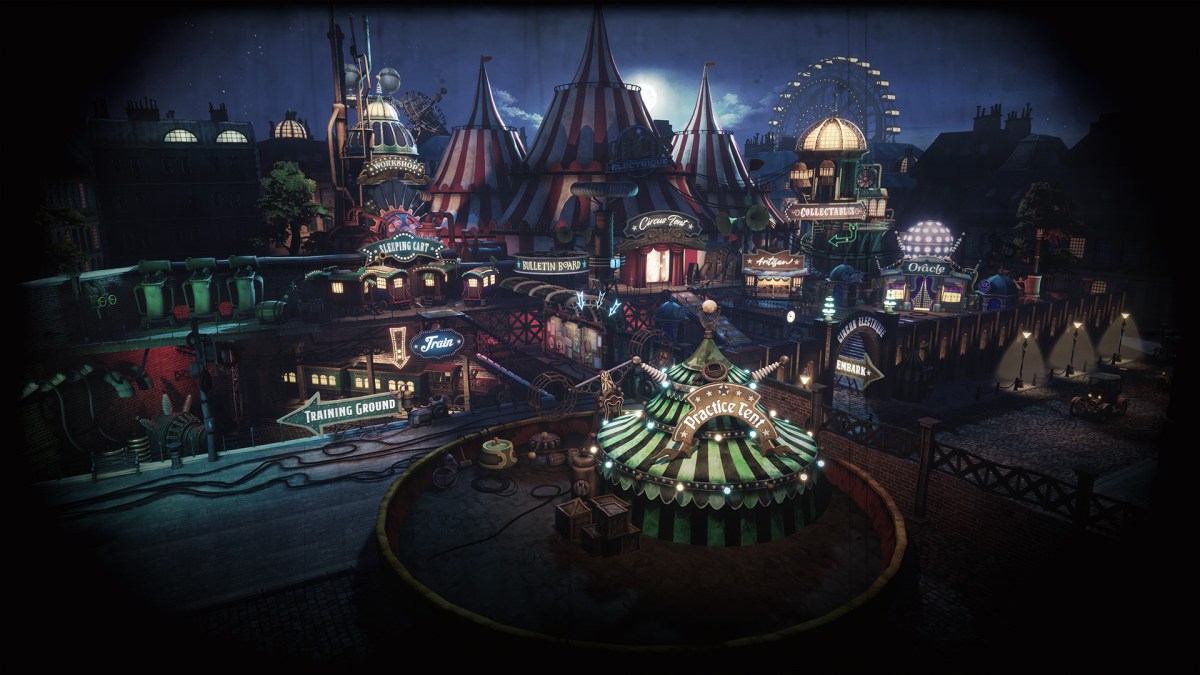 Circus Electrique trailer carnival tents