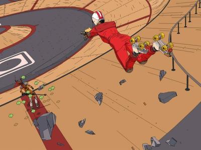 Rollerdrome release cel-shaded skating guns review