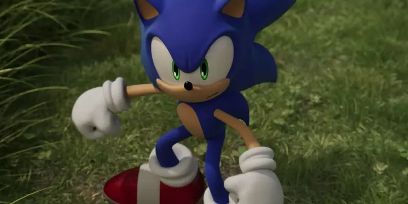 Sonic Boom - Sonic attacks his enemy Shadow