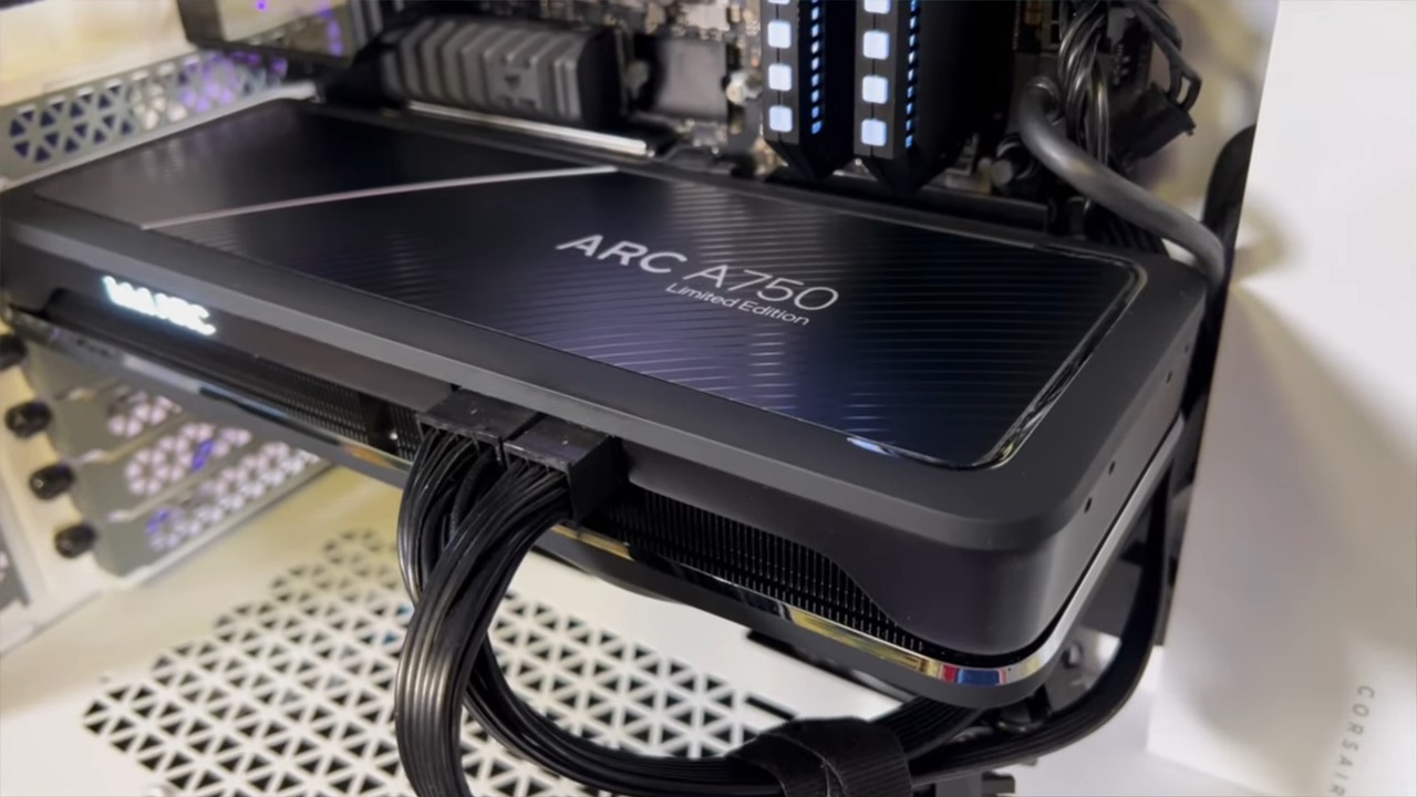Intel Arc A750 Showcase Close Up