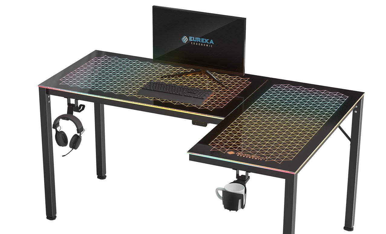 Eureka GTG-L60 Spectrum RGB Gaming Desk review -- Sleek and lit