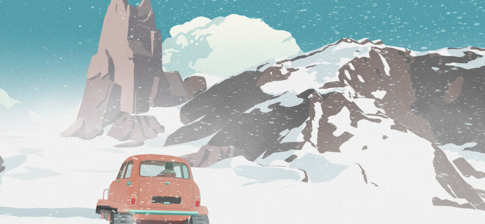 South of the Circle release Antarctica snow car