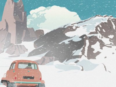 South of the Circle release Antarctica snow car