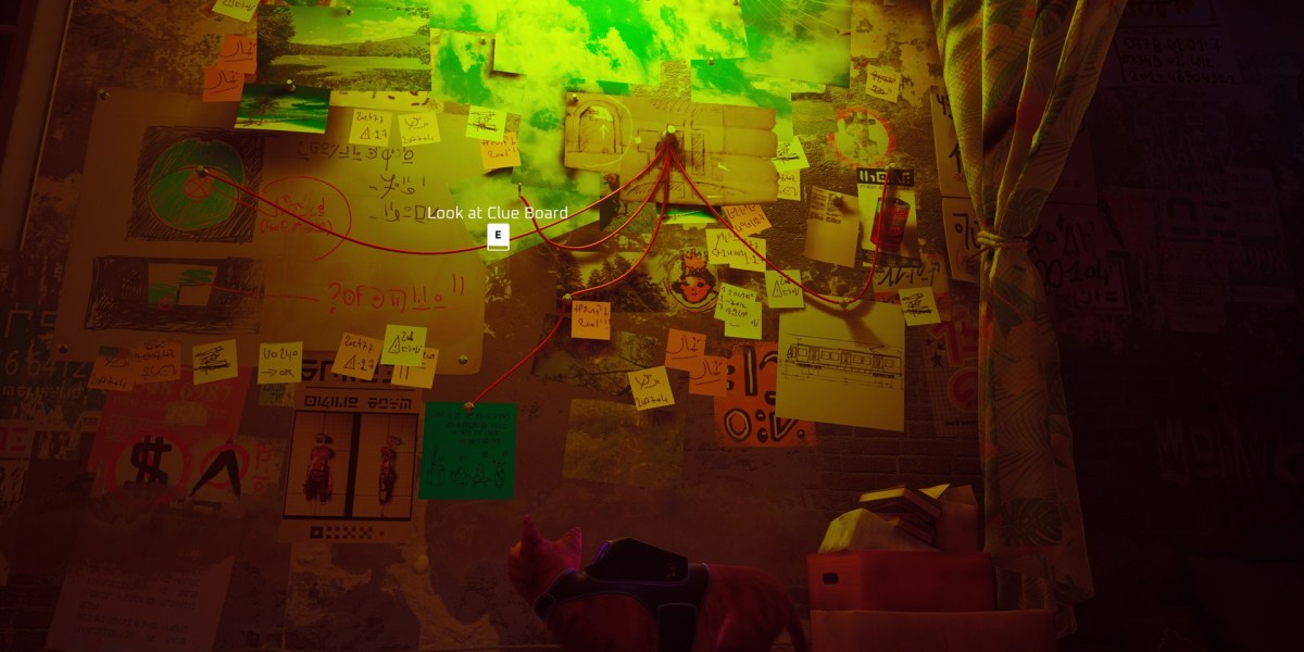 Stray Where to find Clementine's Mysterious Message clues (Midtown)