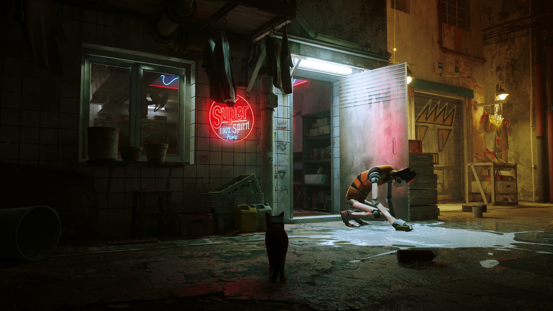 Stray How to get the Super Spirit Detergent, Electric Cable, and Poncho