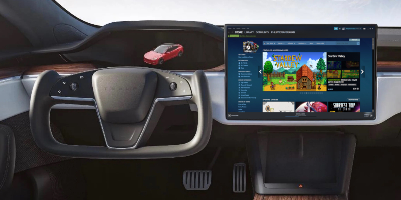 Tesla Steam Integration Coming August Demo