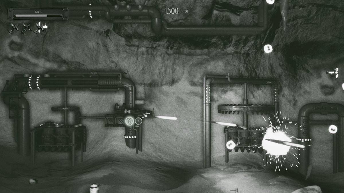 Squad 51 game Flying Saucers sidescrolling shoot em up