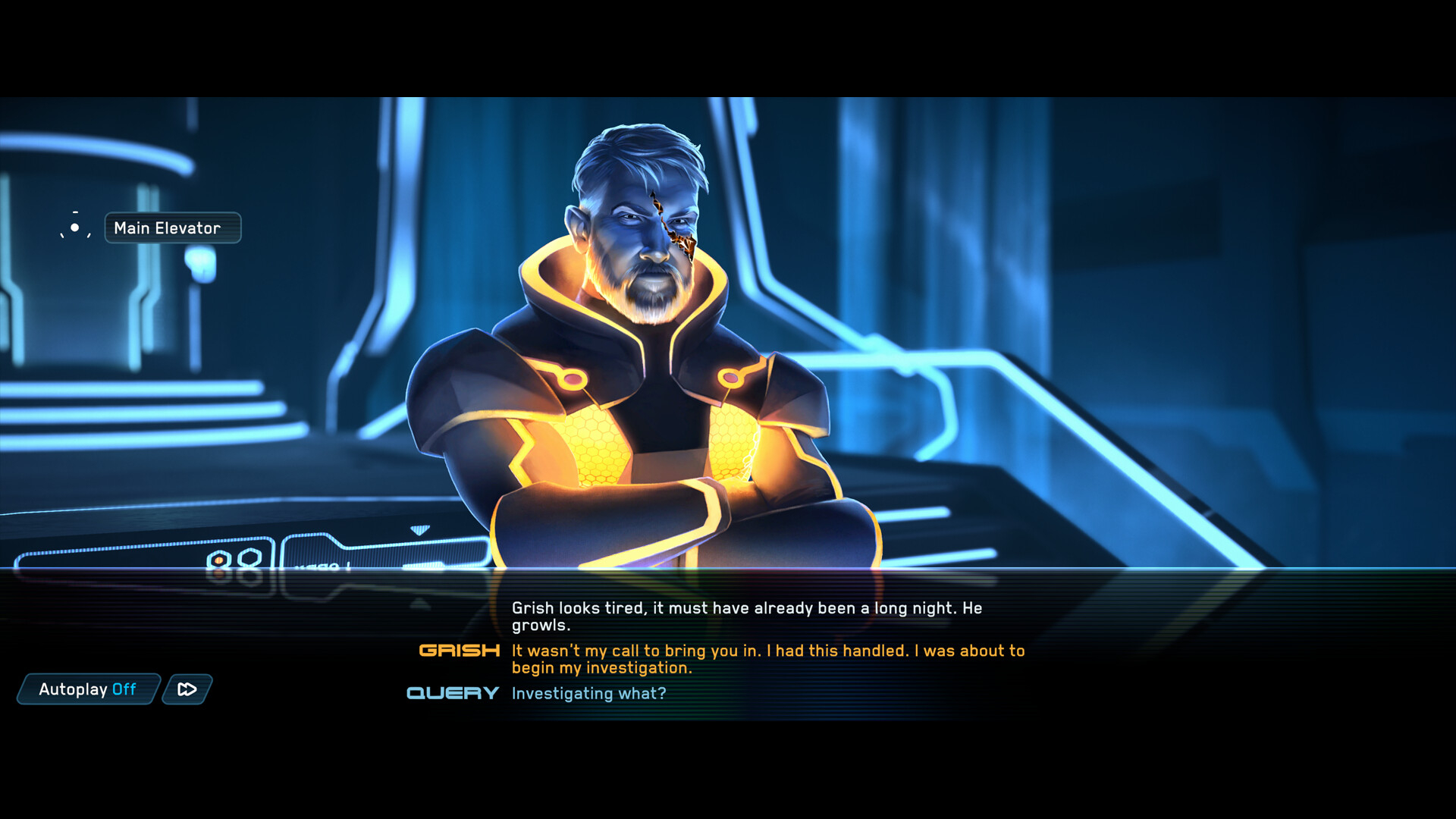 Tron Identity teaser Query dialogue