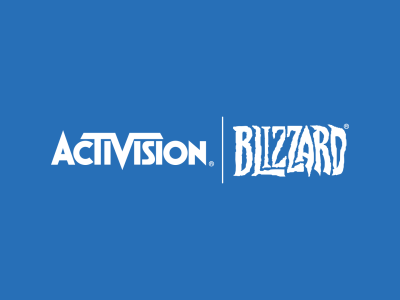 Activision Blizzard labor blue logo