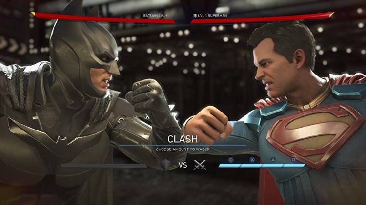 Batman y Superman Fighting In Injustice 2 futuros juegos de lucha