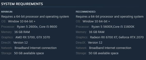 Dead Space System Requirements