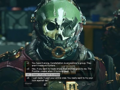 Starfield Persuasion System Spoken Dialogue