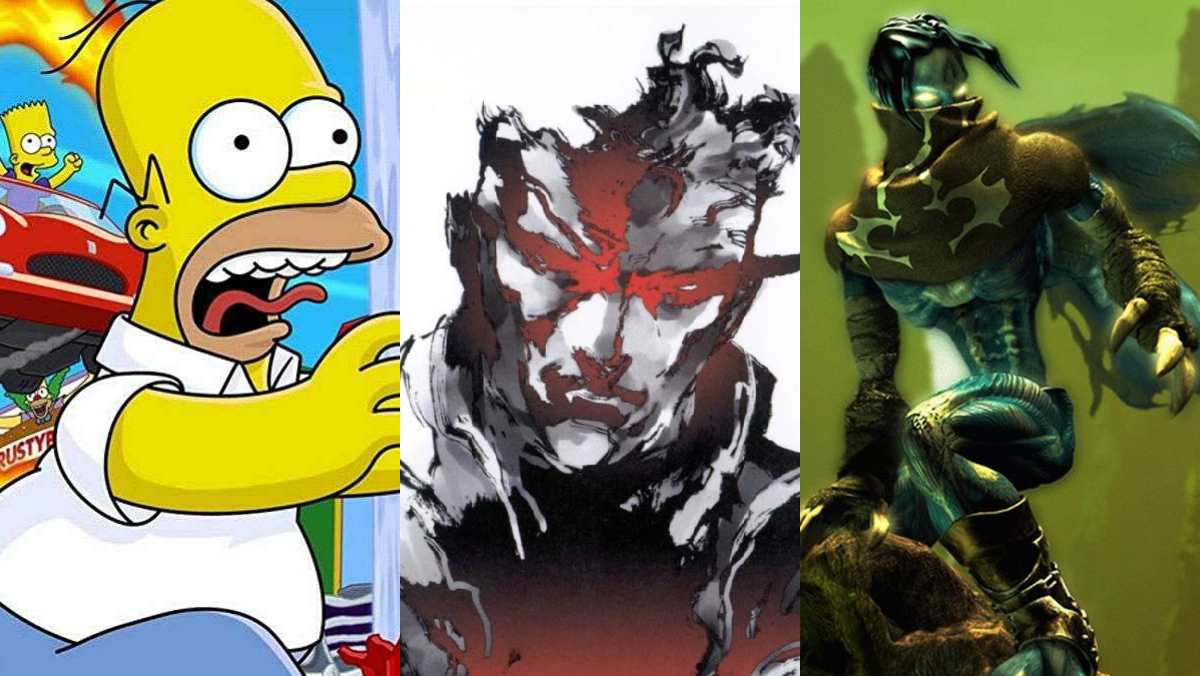 Homer Simpson Solid Snake And Raziel from the simpsons: hit & run, metal gear solid, and the legacy of kain: soul reaver