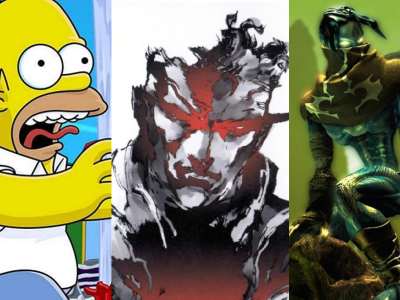 Homer Simpson Solid Snake And Raziel from the simpsons: hit & run, metal gear solid, and the legacy of kain: soul reaver