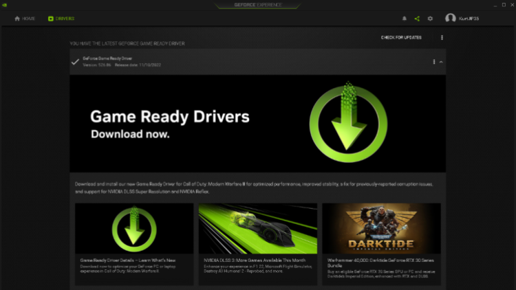 Mwii Geforce Experience Driver Update Nvidia Gpu