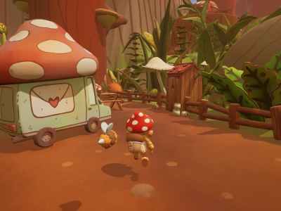 Mail Time PC Forest Mushroom Truck