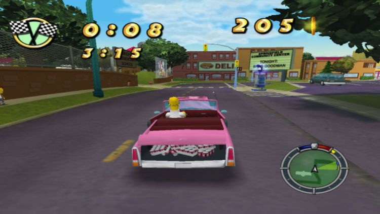 The Simpsons Hit And Run Homer Driving / fans made a PC remake