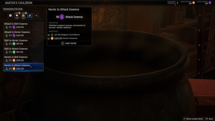 Guía de esencias de Suns de medianoche de Marvel Cómo obtener más esencia Esencia de ataque Esencia de habilidad Esencia heroica 2b