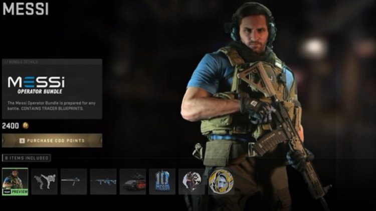 Modern Warfare 2 Warzone 2 how to get Messi Operator Skin Bundle