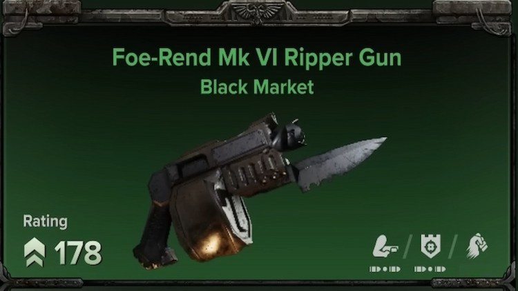 Foe Fend Mk 4 Ripper Gun Лучшее оружие Warhammer 40k Darktide
