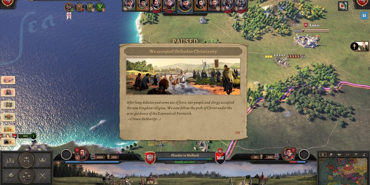 Knights Of Honor 2 Sovereign Review: Lithuania accepts Orthodox Christianity