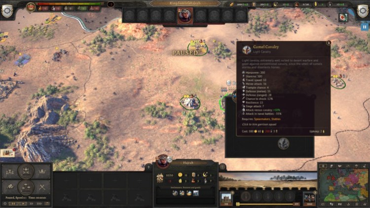 koh2 Review: Hajrah can build camel cavalry