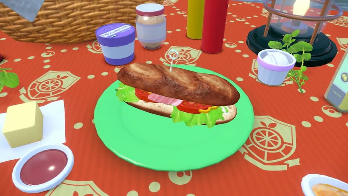Pokemon Scarlet Violet Meal Power Sandwich