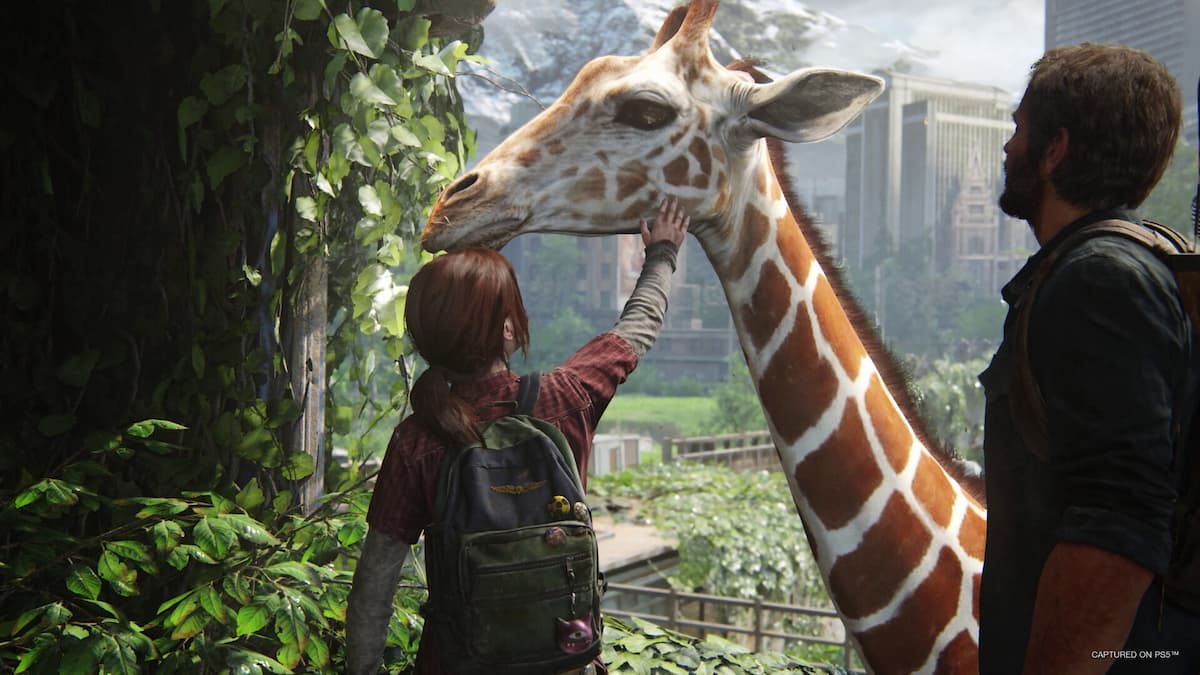 The Last Of Us Part I Steam Deck Joel Ellie Giraffe