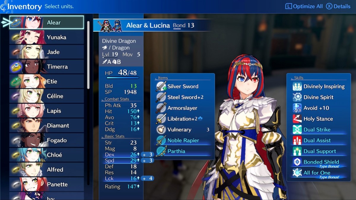 Fire Emblem Engage All Character Stats