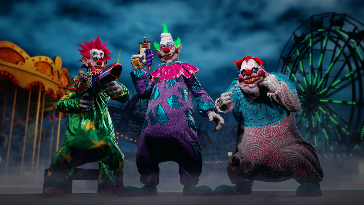 Playable characters from Killer Klowns From Outer Space: The Game