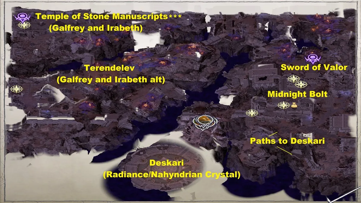 Pathfinder Wrath Of The Righteous Iz Save Galfrey Irabeth Temple Deskari Sword Of Valor Secret Ending 1 Map