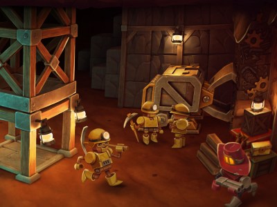 Promotional image from the game SteamWorld Build.