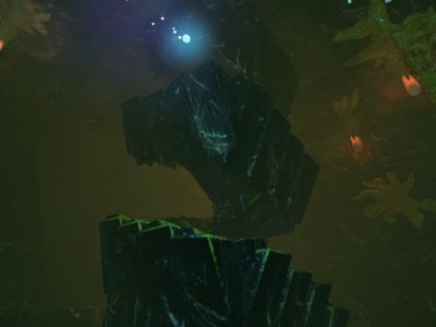 Infested mines and Black Core guide stairs
