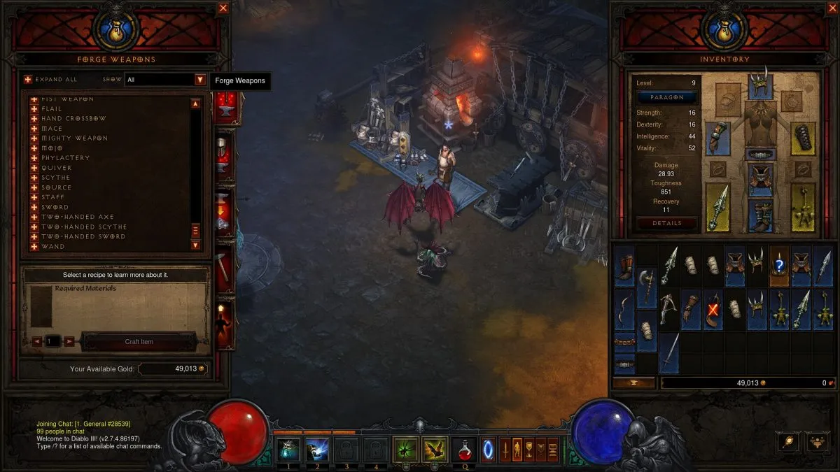 Diablo Forge Diablo III how to craft the staff of herding